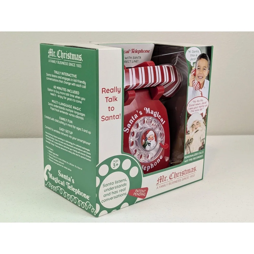 Mr. Christmas Santa's Interactive Magical Telephone Brand New In Box